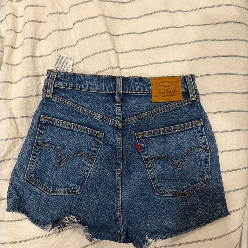 Levi's Blue Jean Shorts Distressed Cut-Off Style